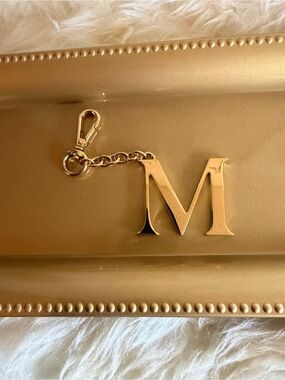 Dooney & Bourke Gold 'M' Letter Keychain/Purse Charm